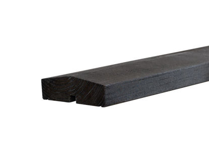 Plus Klink - Plank Abschlussbrett schwarz 200 x 11,4  x 3,4 cm