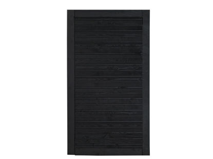 Plus Plank Gartentüre Fichte schwarz 100 x 163 cm