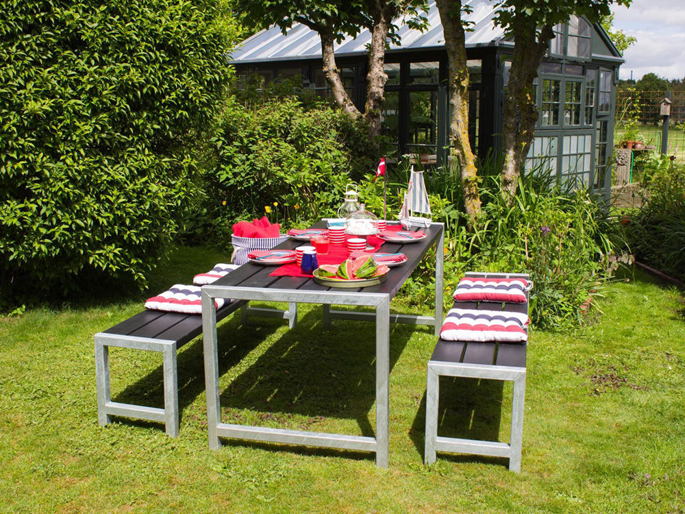 Plus A/S hochwertige dänische Zäune, Sichtschutz, Möbel fürs Freie