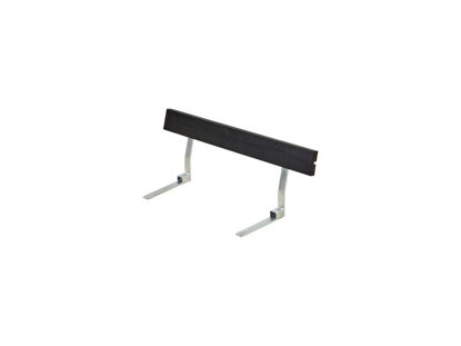 Plus Rückenlehne Kiefer-Fichte schwarz für Plankenbank mit Beschlag 118 cm