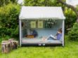 Image de Plus Spielhaus Shelter auf Rädern 120 x 203 x 198cm