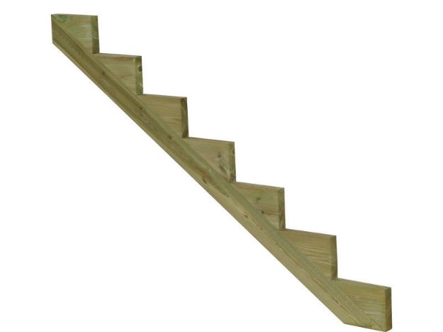 Bild von Plus Treppenwange 7-stufig druckimprägniert 175 x 119 cm