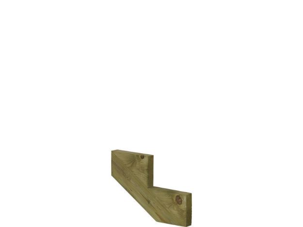 Bild von Plus Treppenwange 2-stufig druckimprägniert 50 x 34 cm