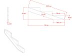 Immagine di Plus Treppenwange 3-stufig 19 Grad druckimprägniert 117 x 39 cm