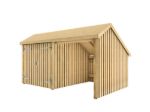 Immagine di Plus Gartengebäude Multihaus offen mit Doppeltor 432 x 248 cm