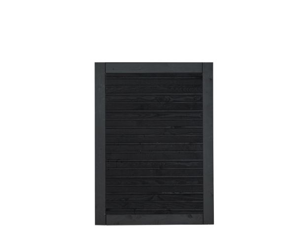 Image de Plus Plank Gartentüre Fichte schwarz 100 x 125 cm