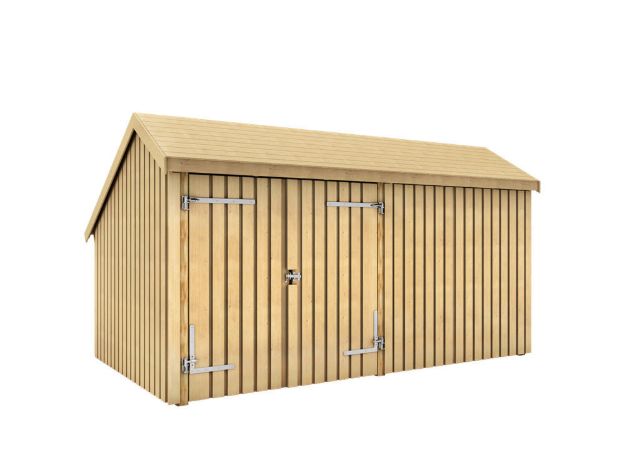 Image de Plus Gartengebäude Multihaus geschlossen Doppeltor 432 x 248 cm