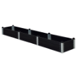 Image de Plus Pipe Hochbeet 80 x 400 x 36 cm hoch schwarz