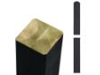 Immagine di Plus Premium Leimholzpfosten Rundkopf NTR-A 9 x 9 x 238 cm schwarz