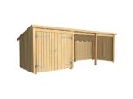Immagine di Plus Gartengebäude Nordic Multihaus offen mit Doppeltor 635 x 218 cm