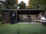 Image de Plus Gartengebäude Nordic Multihaus offen mit Doppeltor 635 x 218 cm - Dachpappe und Aluleisten