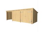 Bild von Plus Gartengebäude Nordic Multihaus ein Drittel offen mit Doppeltor 635 x 218 cm
