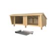 Image de Plus Strandhütte Shelter doppelt zum Einbetonieren 379 x 291 x 170 / 107 cm mit Dachpappe Aluleisten