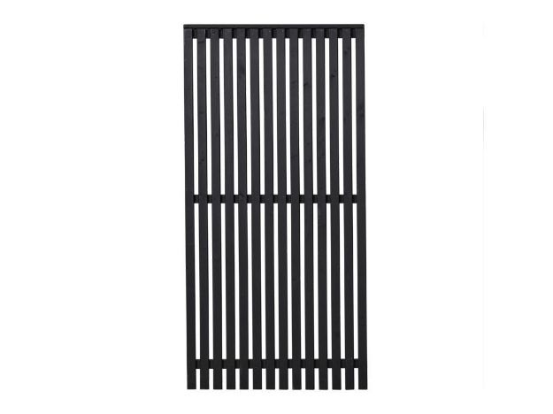 Image de Plus Sendai Sichtschutzelement Kiefer-Fichte schwarz 90 × 180 cm