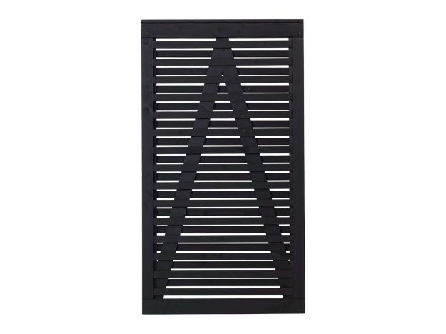 Bild von Plus Osaka Sichtschutz-Gartentüre Kiefer-Fichte schwarz 100 x 180 cm