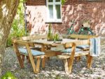 Bild von Plus Picknicktisch 4-eckig mit Rückenlehne 237 cm