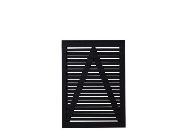 Image de Plus Osaka Gartentüre Kiefer-Fichte schwarz 100 x 136 cm