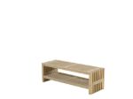 Immagine di Plus Rustik Trallebank mit Schuhregal Kiefer-Fichte treibholzfarben 138 cm