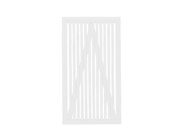 Image de Plus Sendai Gartentüre Einzeltor Kiefer-Fichte weiss 100 × 180 cm