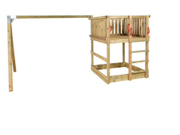 Image de Plus Play Spielturm mit Schaukelbalken 460 x 395 x 200 cm