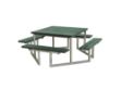 Immagine di Plus Twist Sitzgruppe Picknicktisch Retex Upcycling grün 204 cm