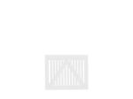 Immagine di Plus Sendai Gartentüre Einzeltor Kiefer-Fichte weiss 100 × 80 cm