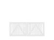 Immagine di Plus Sendai Doppeltor Kiefer-Fichte weiss 200 × 80 cm