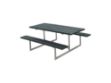 Immagine di Plus Basic Picknicktisch ReTex Upcycling grau 177 x 160 x 73 cm