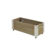 Bild von Plus Cubic rollender Blumenkasten 120 x 50 x 45 cm graubraun