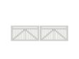 Immagine di Plus Linea Doppeltor weiss 300 x 80 cm