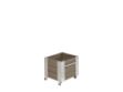 Image de Plus Cubic rollender Blumenkasten 46 x 50 x 45 cm graubraun