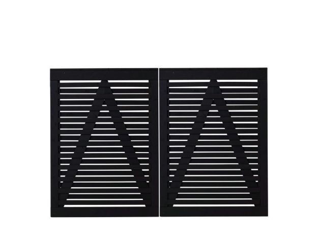 Bild von Plus Osaka Doppeltor schwarz 200 x 136 cm