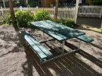 Bild von Plus Basic Picknicktisch mit 2 Anbausätzen und 2 Rückenlehnen Retex Upcycling grün 260 x184 cm