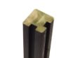 Image de Plus Eckpfosten Leimholz Profilpfosten 2 Nut schwarz 9 x 9 x 268 cm