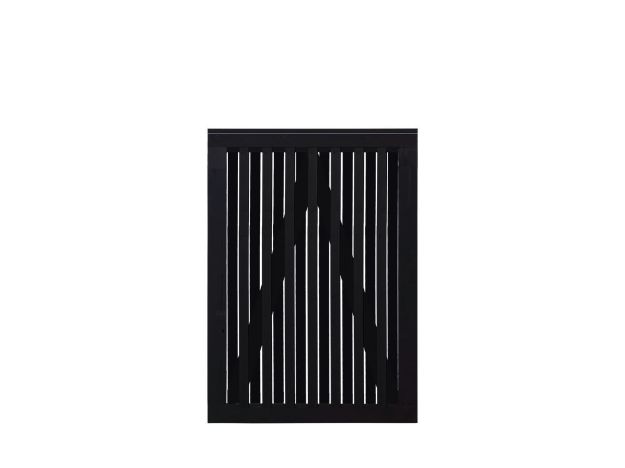 Image de Plus Nagano Gartentor Einzeltor Kiefer-Fichte schwarz 100 × 140 cm