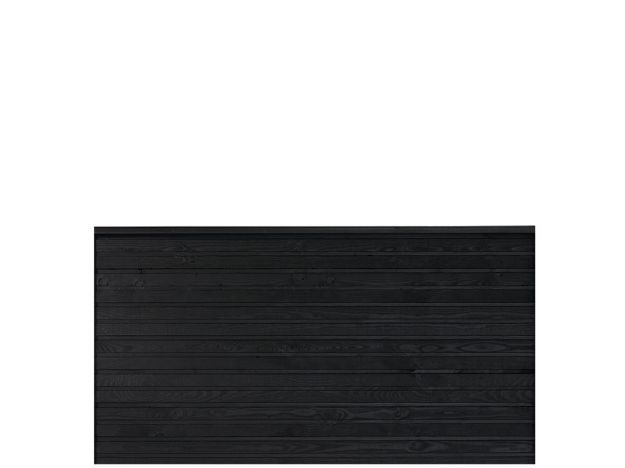 Bild von Plus Plank Profilzaun schwarz 174 x 91 cm