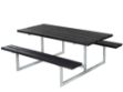 Bild von Plus Basic Picknicktisch Kiefer-Fichte schwarz 177 x 160 x 73 cm
