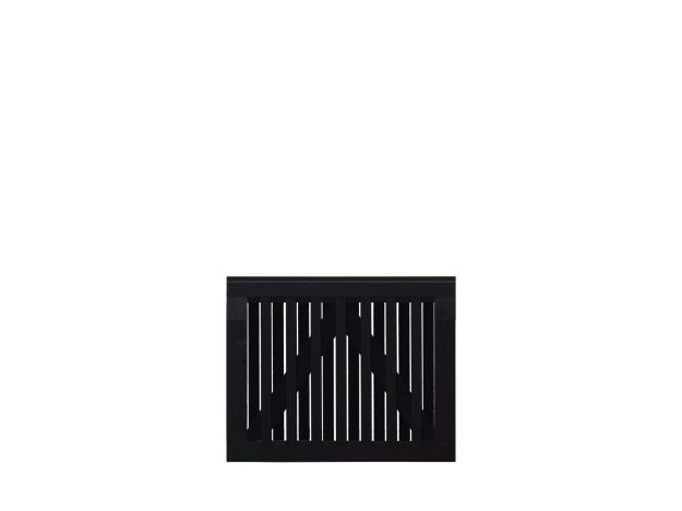 Image de Plus Nagano Gartentüre Einzeltor Kiefer-Fichte schwarz 100 × 80 cm