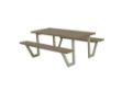 Image de Plus Wega Picknicktisch Kiefer-Fichte graubraun 177 cm