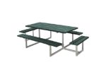 Immagine di Plus Basic Picknicktisch mit 2 Anbausätzen Retex Upcycling grün 260 x 160 cm