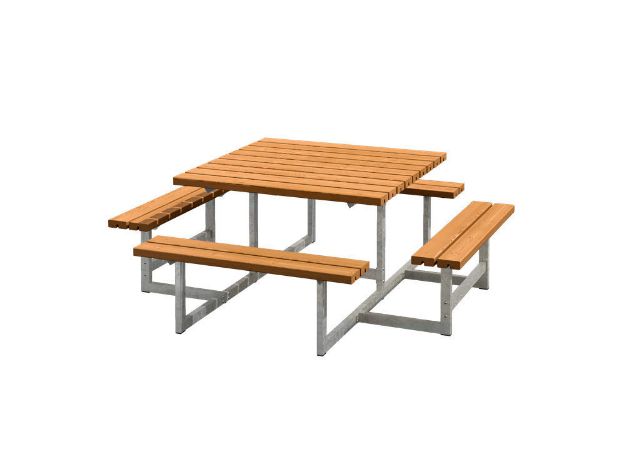 Bild von Plus Picnic Picknicktisch 8-Sitzer teakfarben 200 cm