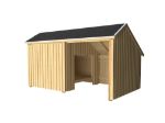 Image de Plus Multihaus Shelter 432 x 248 x 250 cm mit Dachpappe und Aluleisten