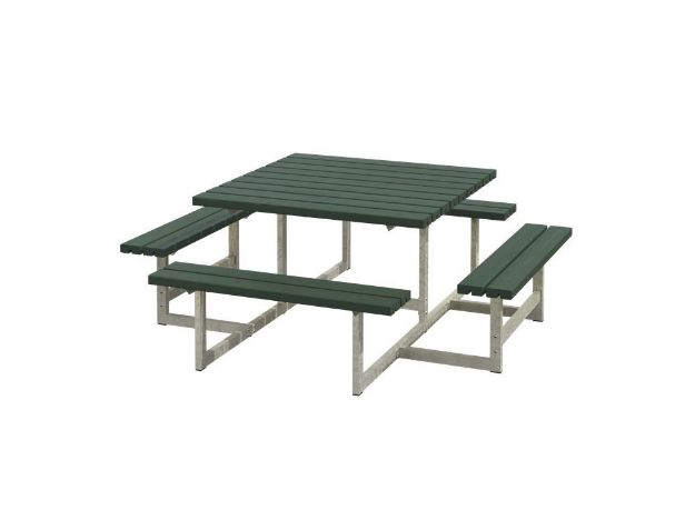Image de Plus Picnic Picknicktisch 8-Sitzer grün 200 cm