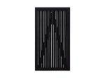 Plus Nagano Sichtschutztüre Einzeltor Kiefer-Fichte schwarz 100 × 180 cm