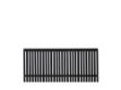 Sendai Zaun 180x80 cm Fungizid beh. und schwarz grundiert