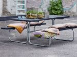 Immagine di Plus Classic Picknicktisch teakfarben 177 x 155 cm