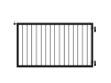 Plus Basic Einzeltor schwarz 150 x 85 cm