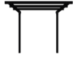 Plus Pergola Verlängerung schwarz 188 cm für zweireihige Pergola