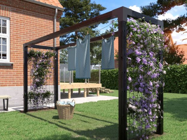 Image de Plus Cubic Outdoor Wäschestativ mit Spalieren 369 x 108 cm