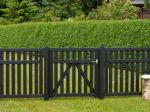 Image de Plus Country Einzeltor Gartentor schwarz 100 x 98 cm mit Beschlägen